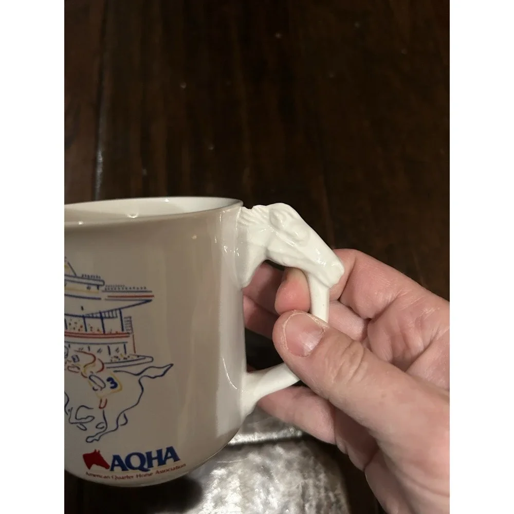 Vtg AQHA Canterbury Cup Quater Horse Equestrian Jockey Races English Stock Horse